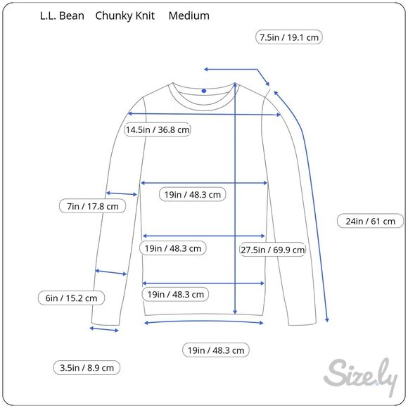 L.L. Bean Women's Chunky Knit Sweater Medium - Picture 2 of 6